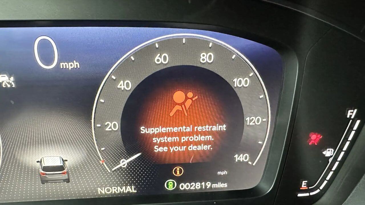 supplemental restraint system problem