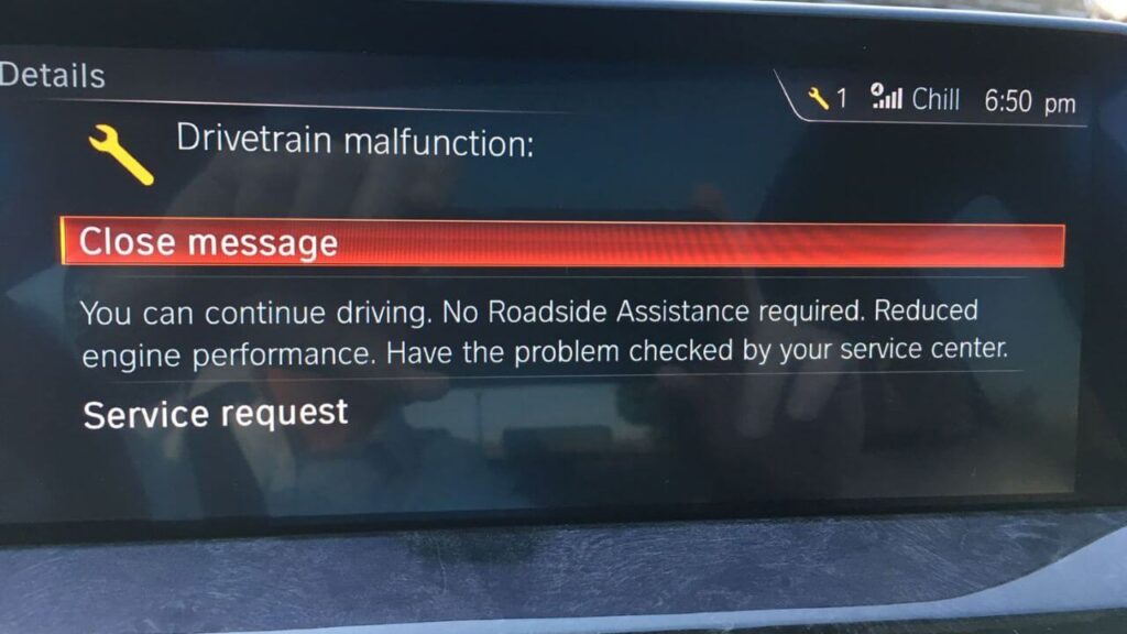 Drivetrain Malfunction BMW